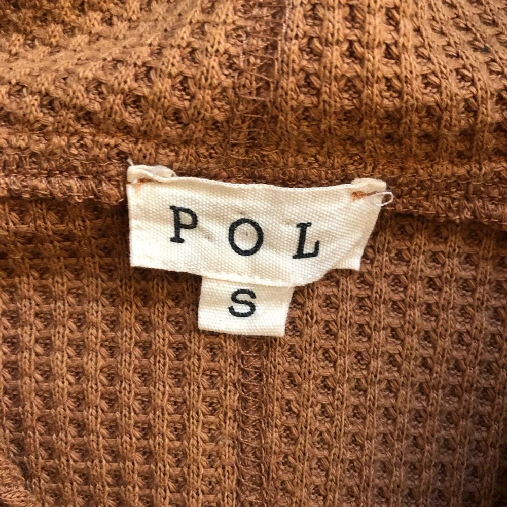 Pol Boho Ruffled Colorblock Hooded Top with Drawstring - Picture 3 of 7